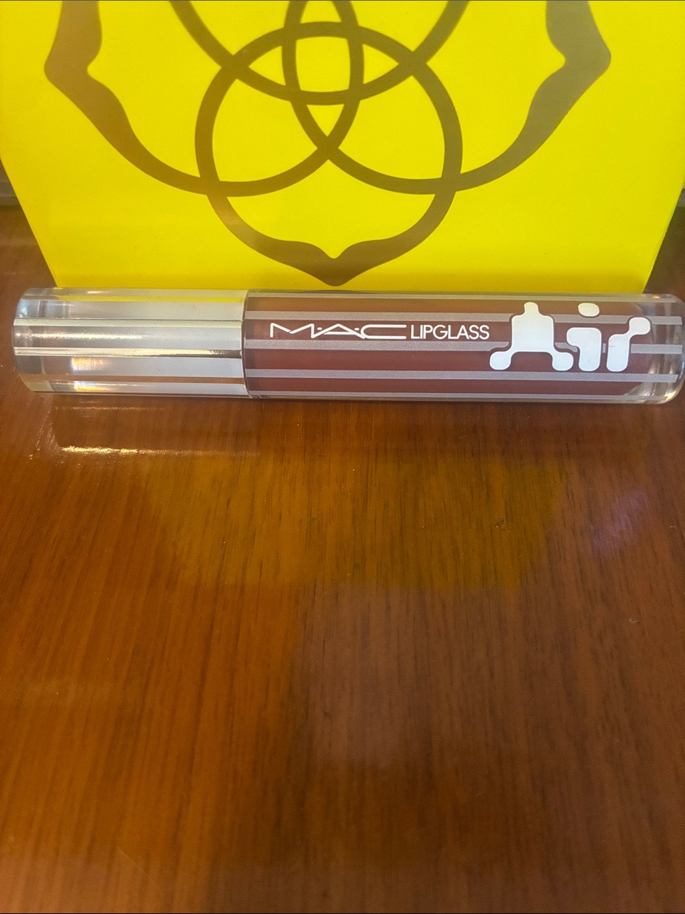 Lip gloss on table